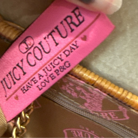 Juicy Couture Wicker Rattan Basket Bag Purse Brown Leather Trim Y2K Vintage NWOT - Picture 12 of 12